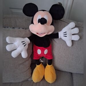 Disney Mickey Mouse Plush - Black, Red, Yellow